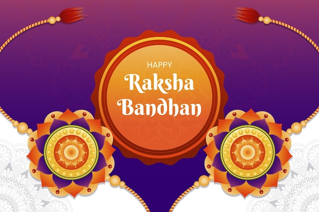 Illustrazione di raksha bandhan gradiente