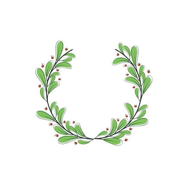 Illustrazione di riserva della decorazione romantica del fiore della foglia decorativa