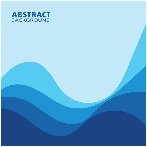 Illustrazione di riserva di progettazione piana del fondo astratto di vettore dell'onda blu