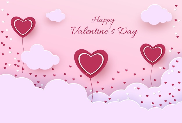 Illustrazione di San Valentino con i cuori