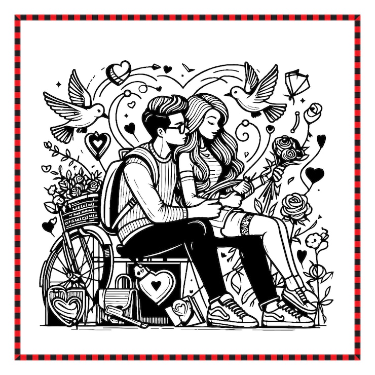 Vettore illustrazione di san valentino