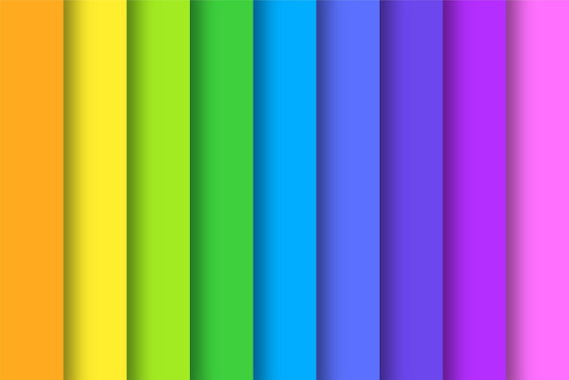Illustrazione di sfondo a strati colorato arcobaleno astratto