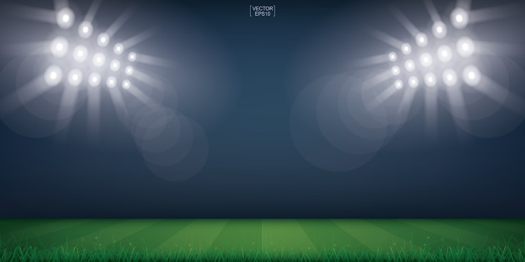 Vettore illustrazione di sfondo a tema calcio