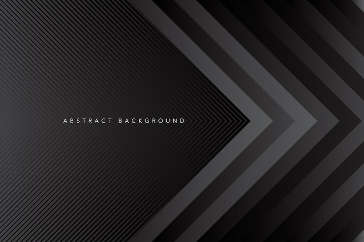 Illustrazione di sfondo astratto nero con concetto grafico geometrico scuro