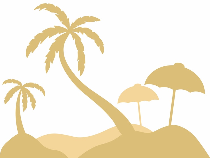 Vettore illustrazione di sfondo beach view summer