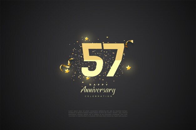 Illustrazione di sfondo del 57 ° anniversario