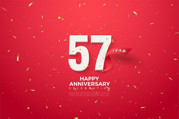 Illustrazione di sfondo del 57 ° anniversario