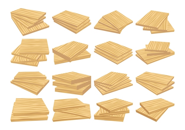 Illustrazione di tavole di legno