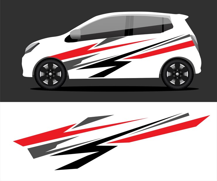 Illustrazione di un'auto da corsa