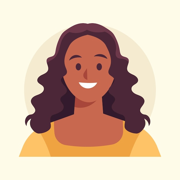 Illustrazione di un avatar a vettori piatti