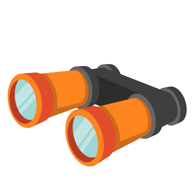 Illustrazione di un binocolo da viaggio