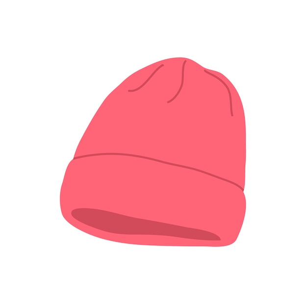 Illustrazione di un caldo cappello invernale per una donna