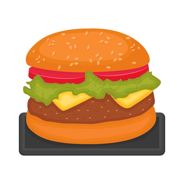 Illustrazione di un hamburger