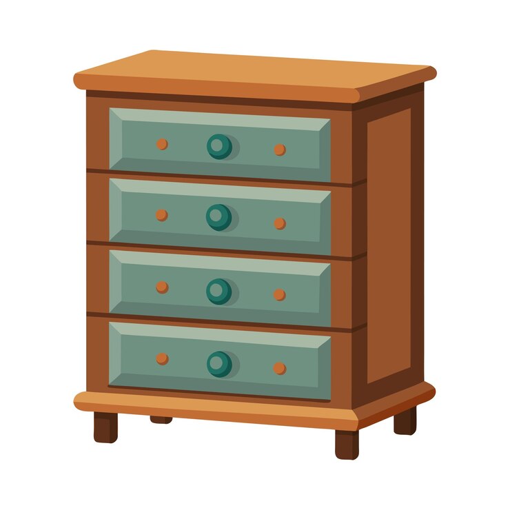Vettore illustrazione di una cassetta di legno isolata