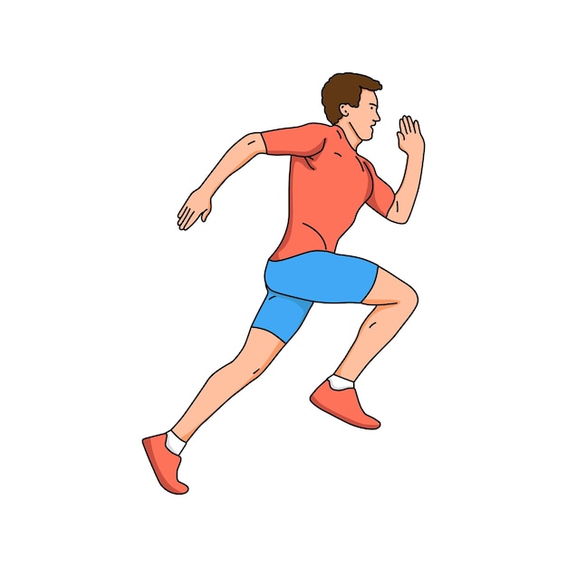 Illustrazione di una persona che corre