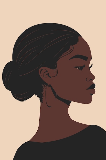 illustrazione di una ragazza africana