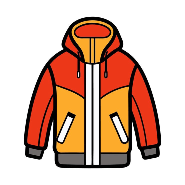 Vettore illustrazione di vector clipart per giacche invernali