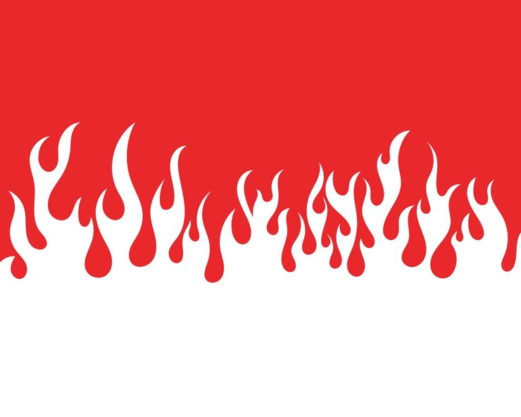 Vettore illustrazione di vettore della fiamma del fuoco