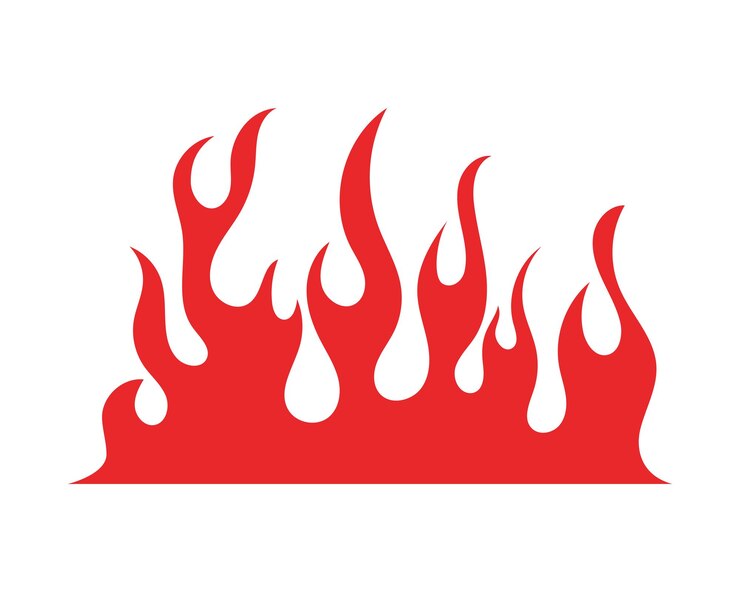 Vettore illustrazione di vettore della fiamma del fuoco