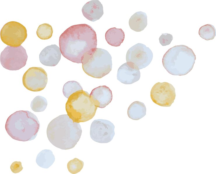 Vettore illustrazione di vettore delle bolle dell'acquerello beige chiaro