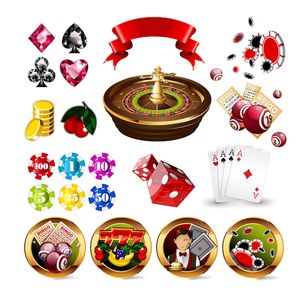 Illustrazione di vettore di gioco del fondo del casinò di lusso rosso