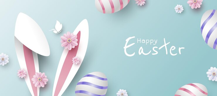 Illustrazione di vettore di progettazione dell'insegna di Pasqua
