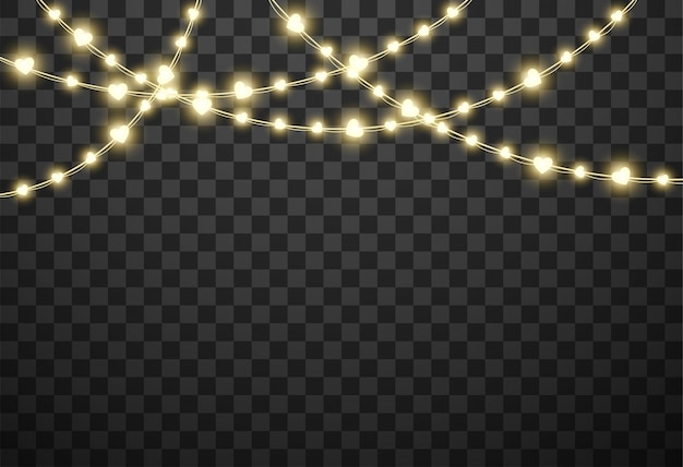 Illustrazione di vettore isolata luci di San Valentino