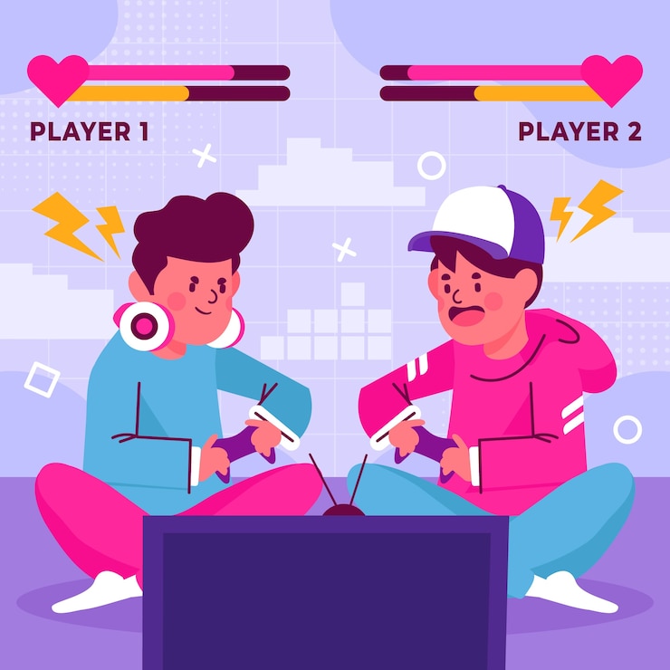 Vettore illustrazione di videogiochi