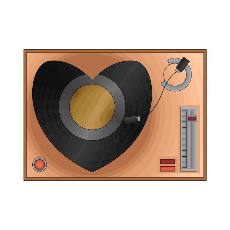 Vettore illustrazione di vinile