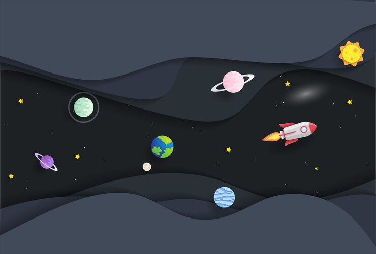 Illustrazione di volo spaziale