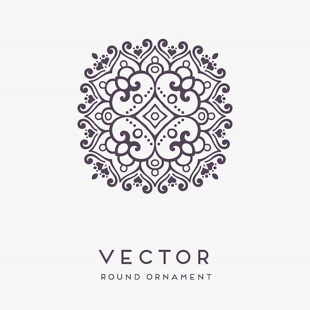 Illustrazione disegnata a mano decorativa della mandala