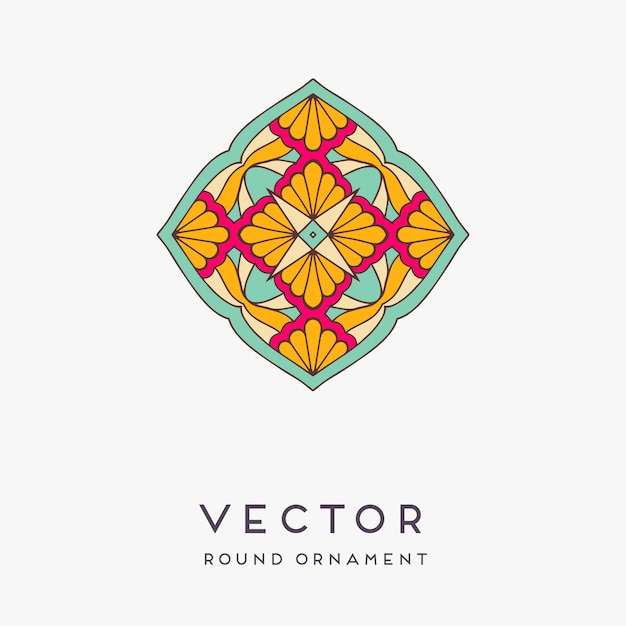 Illustrazione disegnata a mano decorativa della mandala
