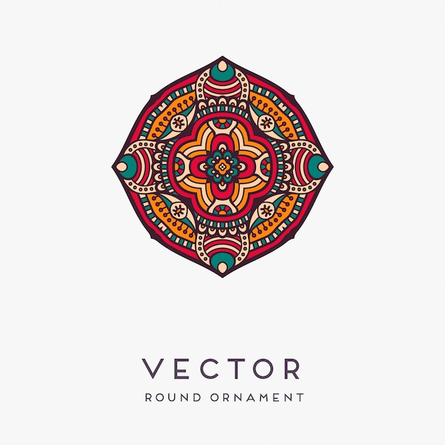 Illustrazione disegnata a mano decorativa della mandala