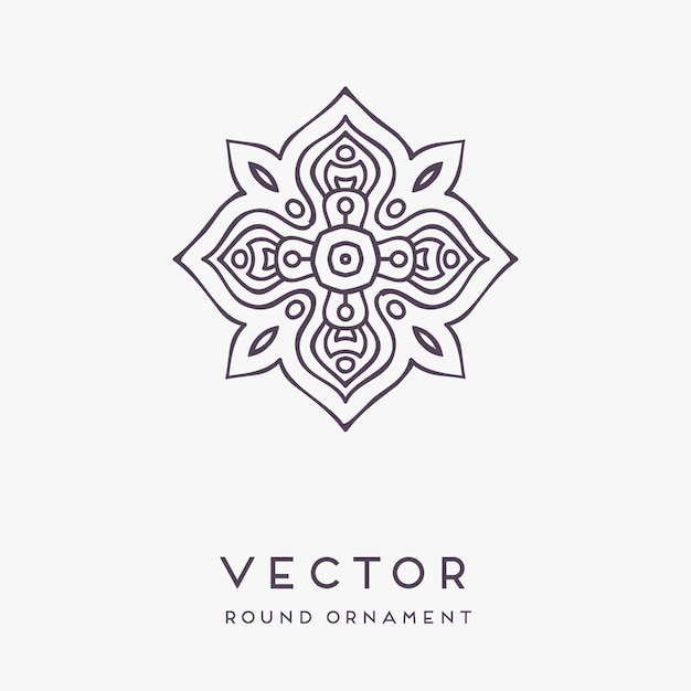 Illustrazione disegnata a mano decorativa della mandala