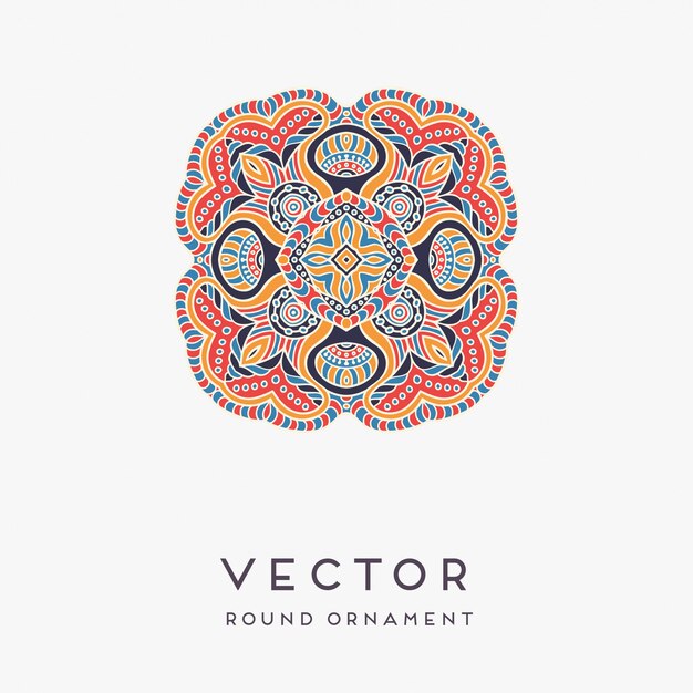 Illustrazione disegnata a mano decorativa della mandala