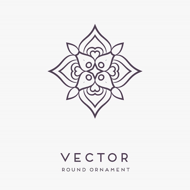 Illustrazione disegnata a mano decorativa della mandala