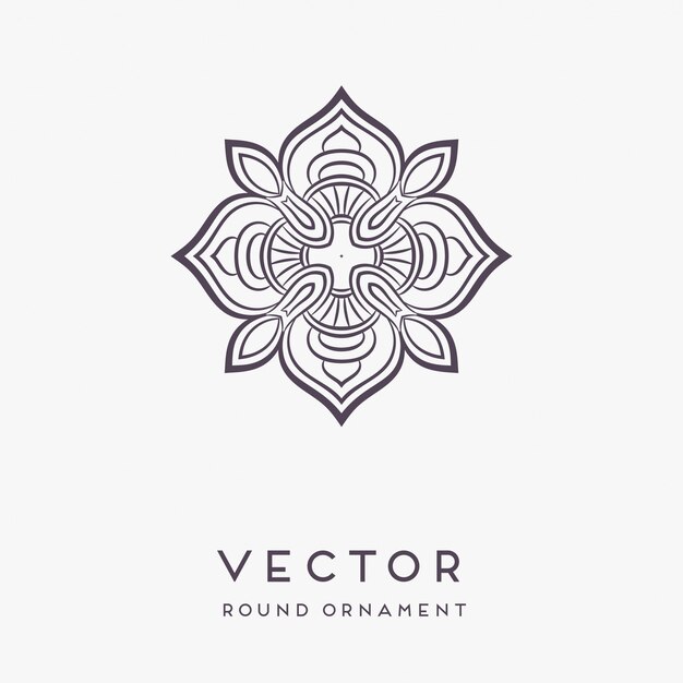 Illustrazione disegnata a mano decorativa della mandala