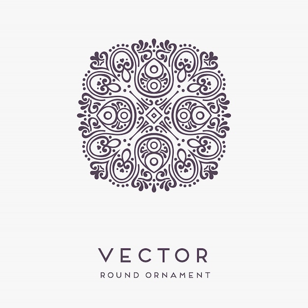 Illustrazione disegnata a mano decorativa della mandala