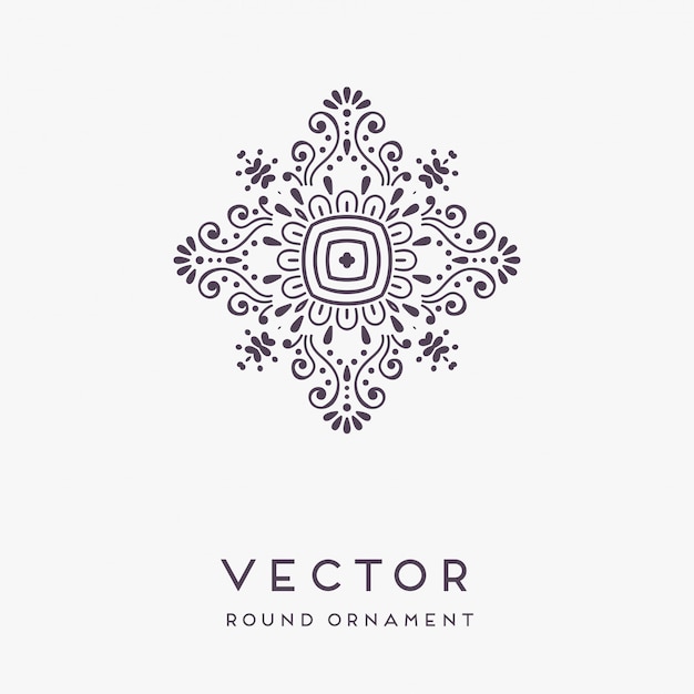 Illustrazione disegnata a mano decorativa della mandala