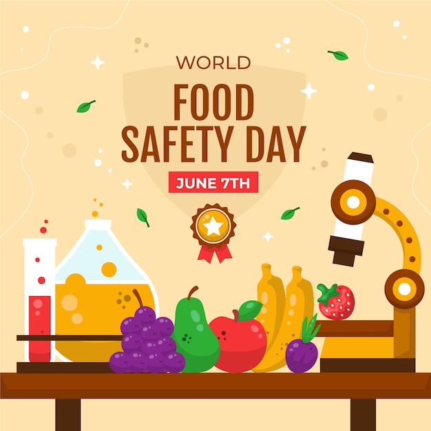 Illustrazione disegnata a mano della giornata mondiale della sicurezza alimentare