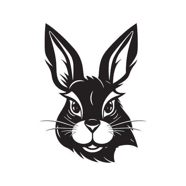 Illustrazione disegnata a mano di arte digitale di concetto di vettore del combattente del pugile del coniglio