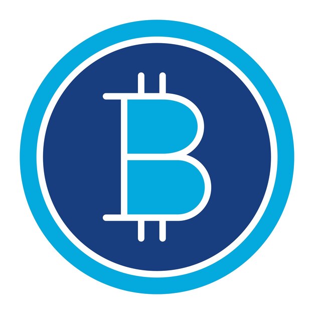 Illustrazione Duotone di Bitcoin