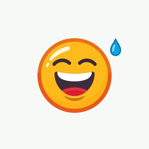 Illustrazione emoji sorridente disegnata a mano