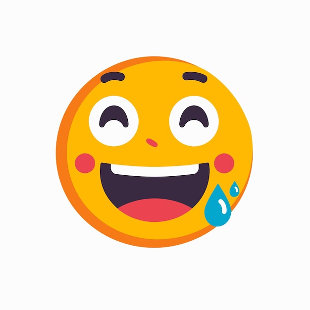 Illustrazione emoji sorridente disegnata a mano