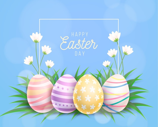 Illustrazione felice dell'evento di giorno di pasqua