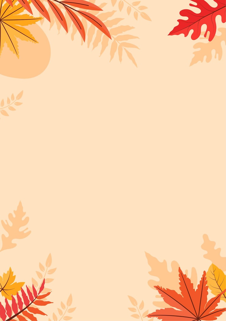 Vettore illustrazione floreale della priorità bassa delle foglie di caduta variopinte di autunno