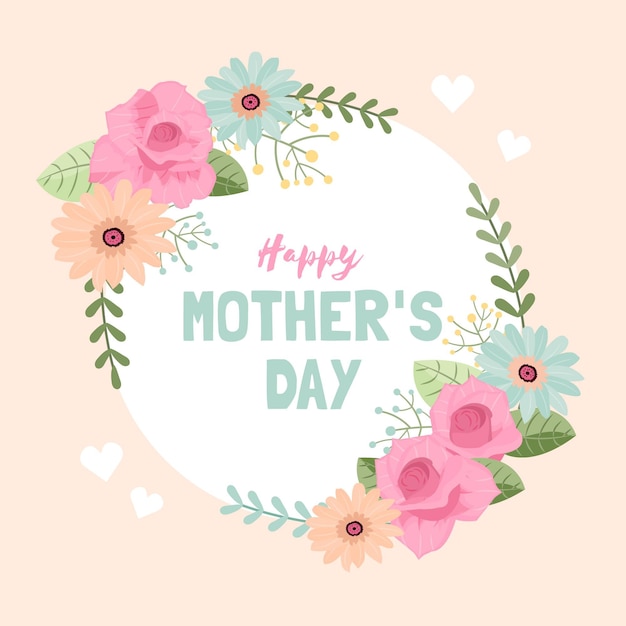 Illustrazione floreale di festa della mamma