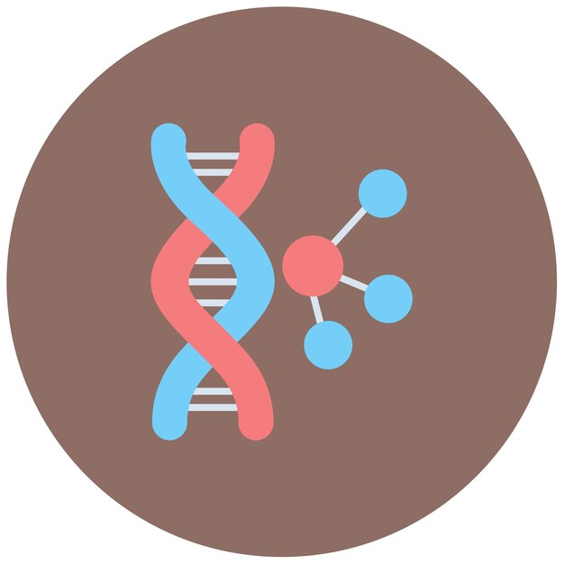 Illustrazione genetica piatta
