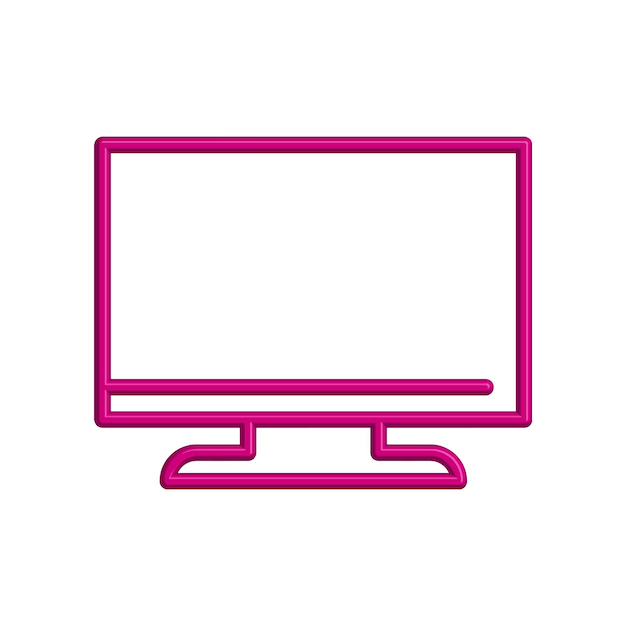 Illustrazione Grafica vettoriale del modello di icona del monitor