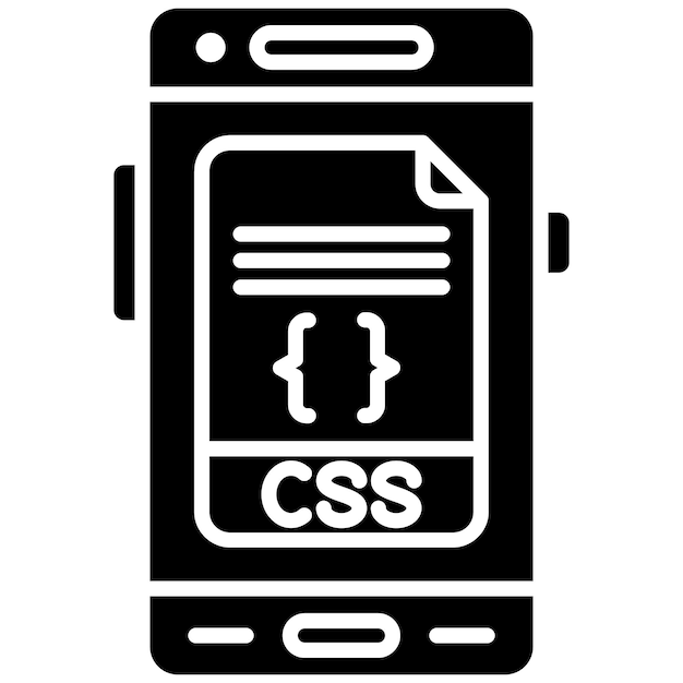 Illustrazione in nero solido Css Glyph
